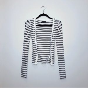 Urban Outfitters Striped ButtonUp Cardigan Sweater